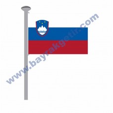 SLOVENYA GÖNDER BAYRAK 50x75 ( EBAT SEÇİNİZ )